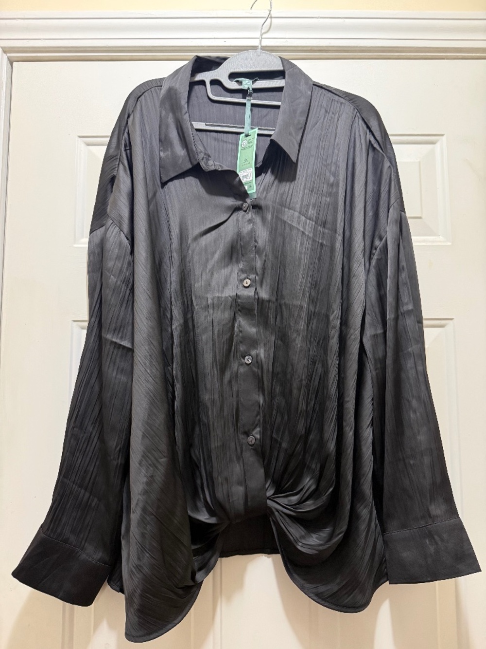 Terra & Sky plus woman Black blouse, size 3X